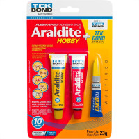 Araldite Tekbond Epoxi Hobby 23,4G + Cola Instantanea 2G