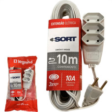 Extensao Daneva Sort 2 Polos Paralela 0,75Mm Gelo -10M - 1532