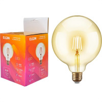 Lampada Filamento De Led Elgin G 95 - 4W. 2200K E-27 Bivolt