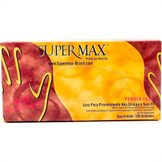 Luva Latex Descartavel Supermax Sem Po G