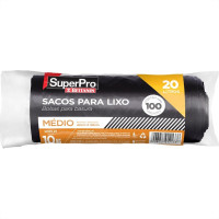 Saco De Lixo Superpro Bettanin 20L - 40X50Cm Preto Com 100 Pecas