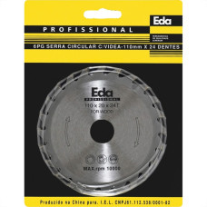 Serra Circular Widea Eda 4.3/8X24 Dentes X20Mm - 6Pg