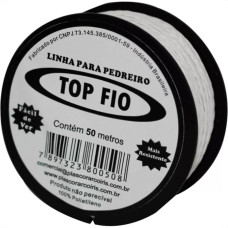 Linha Para Pedreiro Trancada Top Fio 50M - Kit C/12 Pecas