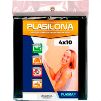 Lona Plastica Plasitap Preta 4X10Mt