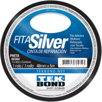 Fita Adesiva Silver Tek 48Mmx 5M-Preta