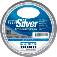 Fita Adesiva Silver Tek 48Mmx 5M-Prata