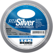 Fita Adesiva Silver Tek 48Mmx25M-Prata