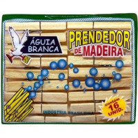 Prendedor Roupa Madeira Aguia Br C/16