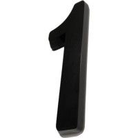 Numero Deplasti 3D Preto 1 13Cm