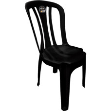 Cadeira Plast.Bistro Arcos Preta