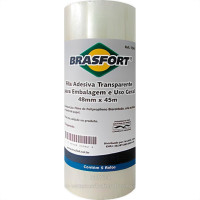 Fita Adesiva P/Embalagem Transp.Brasfort 48X 45 - Kit C/5 UN