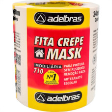 Fita Crepe Adelbras 710 24Mm X 50Mt - Kit C/5 RL