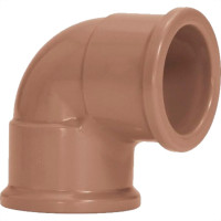 Cotovelo Soldavel PVC Liso Liso Amanco 25Mm X 90 - Kit C/50 PC