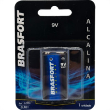 Pilha Brasfort Alc Bateria 9V