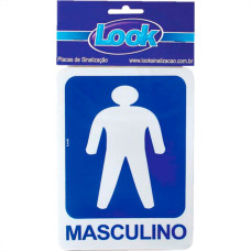 Placa Sinalizacao 15X20 Sanit.Masculino - Kit C/5 CA