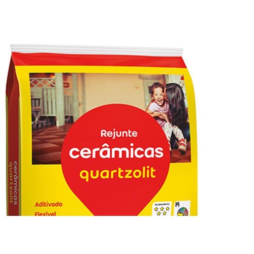 Rejunte Quartzolit Cinza Artico 5Kg - Kit C/6 Saco