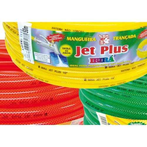 Mangueira Ibira Malha trançada 1/2 X 2 Jet Plus Verde 50M