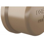 Caps Fortlev PVC Liso Liso E 1.1/2 Marrom - Kit C/10 Unidades