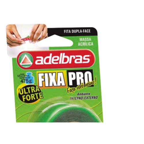 Fita Dupla-Face Adelbras F.Pro Verde 19Mmx2