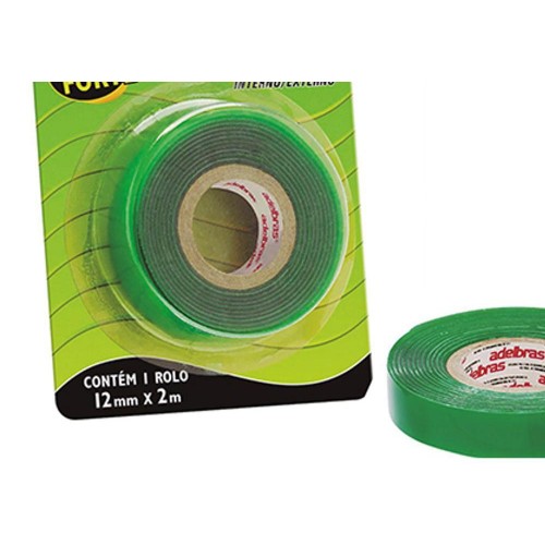 Fita Dupla-Face Adelbras F.Pro Verde 12Mmx2