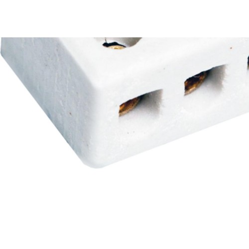 Conector Brasfort Porcelana 10Mm Trif 8610 - Kit C/50 Unidades