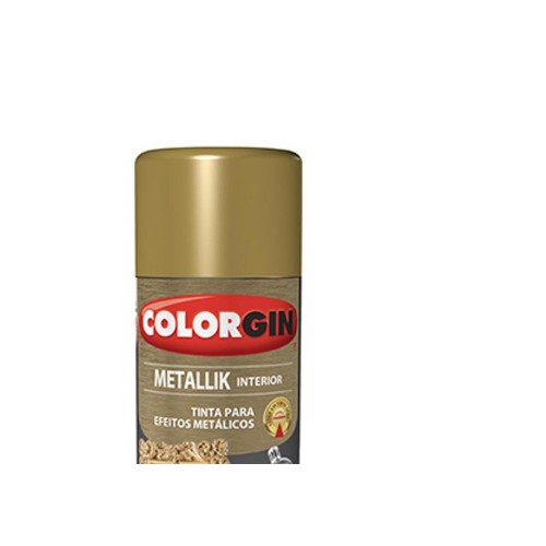 Spray Colorgin Metallik Dourado 350Ml