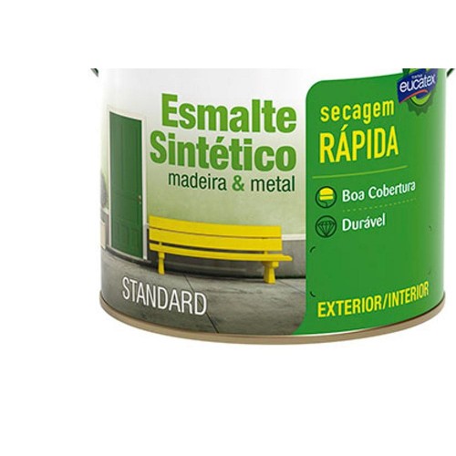 Tinta Esmalte. Galao 3,6 Litros Sintetico Eucalar Cinza.Escuro