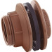 Adaptador  C/Flange Pvc Viqua 3/4 Marrom - Kit C/5 Unidades