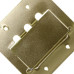 Espelho Placa P/Piso Metal 4X4 Rj11/Rj45 Stamp