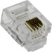 Conector P/Telefonia Modular Rj11 - Kit C/20 Unidades