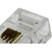 Conector P/Telefonia Modular Rj11 - Kit C/20 Unidades