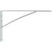 Cantoneira Mao Francesa Thompson Leve Branco 20Cm - Kit C/12 Unidades