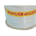 Fio Coaxial Rg59 Branco 67% Megatron 300Mt