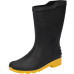 Bota Pega Forte Preto/Amarelo Cano Medio N.39