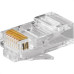 Conector P/Computador Modular Rj45 - Kit C/100 Unidades