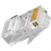 Conector P/Computador Modular Rj45 - Kit C/100 Unidades