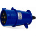 Plug Steck 2P+T 16A 200/250V 6H Azul 3076