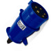 Plug Steck 2P+T 16A 200/250V 6H Azul 3076