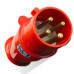 Plug Steck 2P+T 32A 380/440V 9H Vermelho 3279