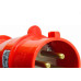 Plug Steck 2P+T 32A 380/440V 9H Vermelho 3279