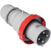 Plug Steck 3P+T 63A 380/440V 6H Vermelho 4576