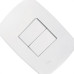 Conjunto Rad Modular Branco 1803003 2 interruptores Simp