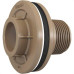 Adaptador  C/Flange Pvc Fortlev 1/2 Marrom - Kit C/12 Unidades