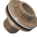 Adaptador  C/Flange Pvc Fortlev 1/2 Marrom - Kit C/12 Unidades