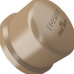 Caps Fortlev PVC Liso Liso 1/2 Marrom - Kit C/50 Unidades