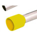 Terminal Pre-Isol Ilhos Tub E25-16 Amarelo - Kit C/100 Unidades