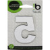 Numero Alum Espelhado Apto 5 Decore 7Cm