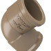 Cotovelo Fortlev PVC Liso Liso L 2 X90 Marrom