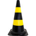 Cone Amarelo/Preto 70Cm Gd Delta