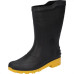 Bota Pega Forte Preto/Amarelo Cano Medio N.44